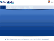 Tablet Screenshot of cormedix-europe.com